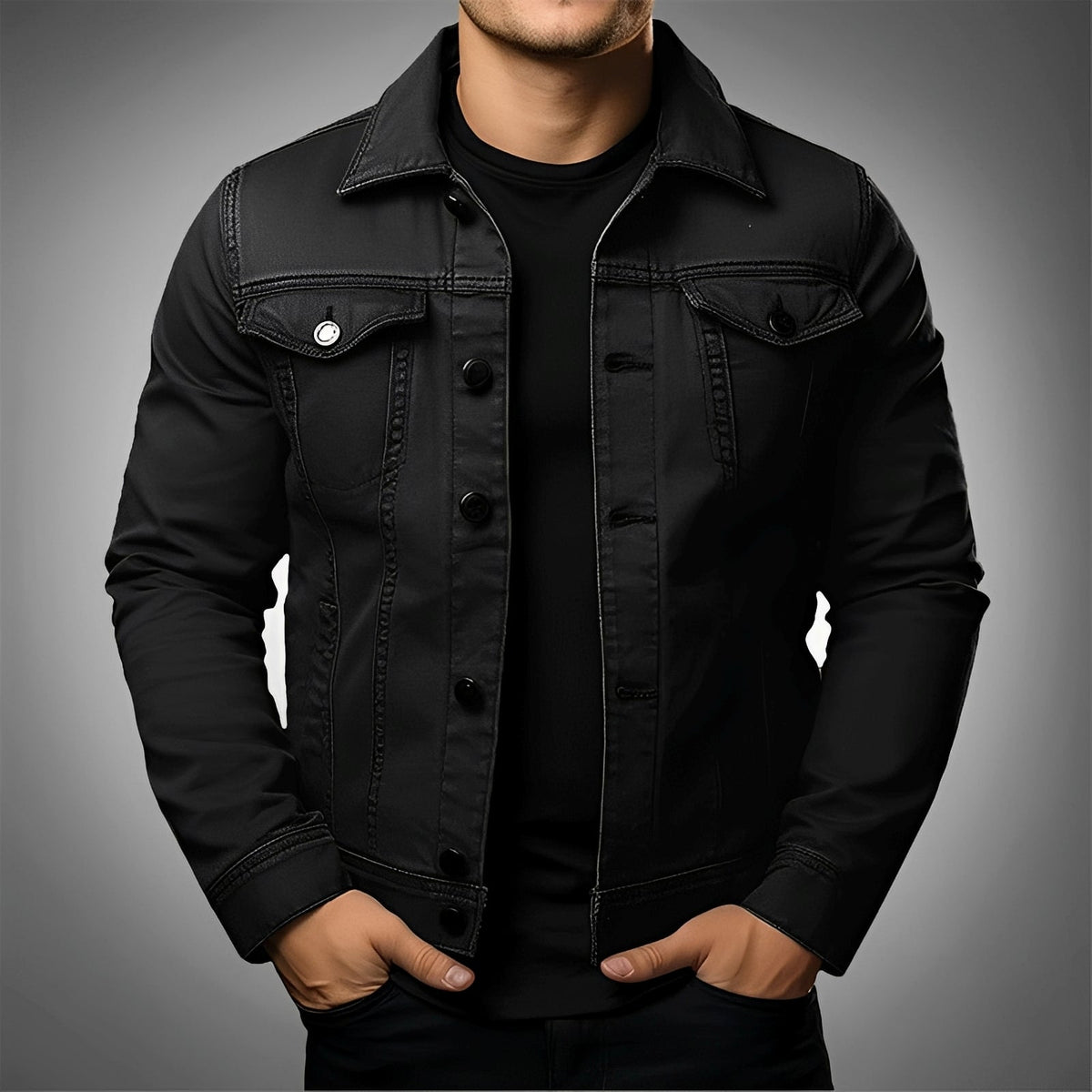 Leroy - Chaqueta vaquera elegante para hombres