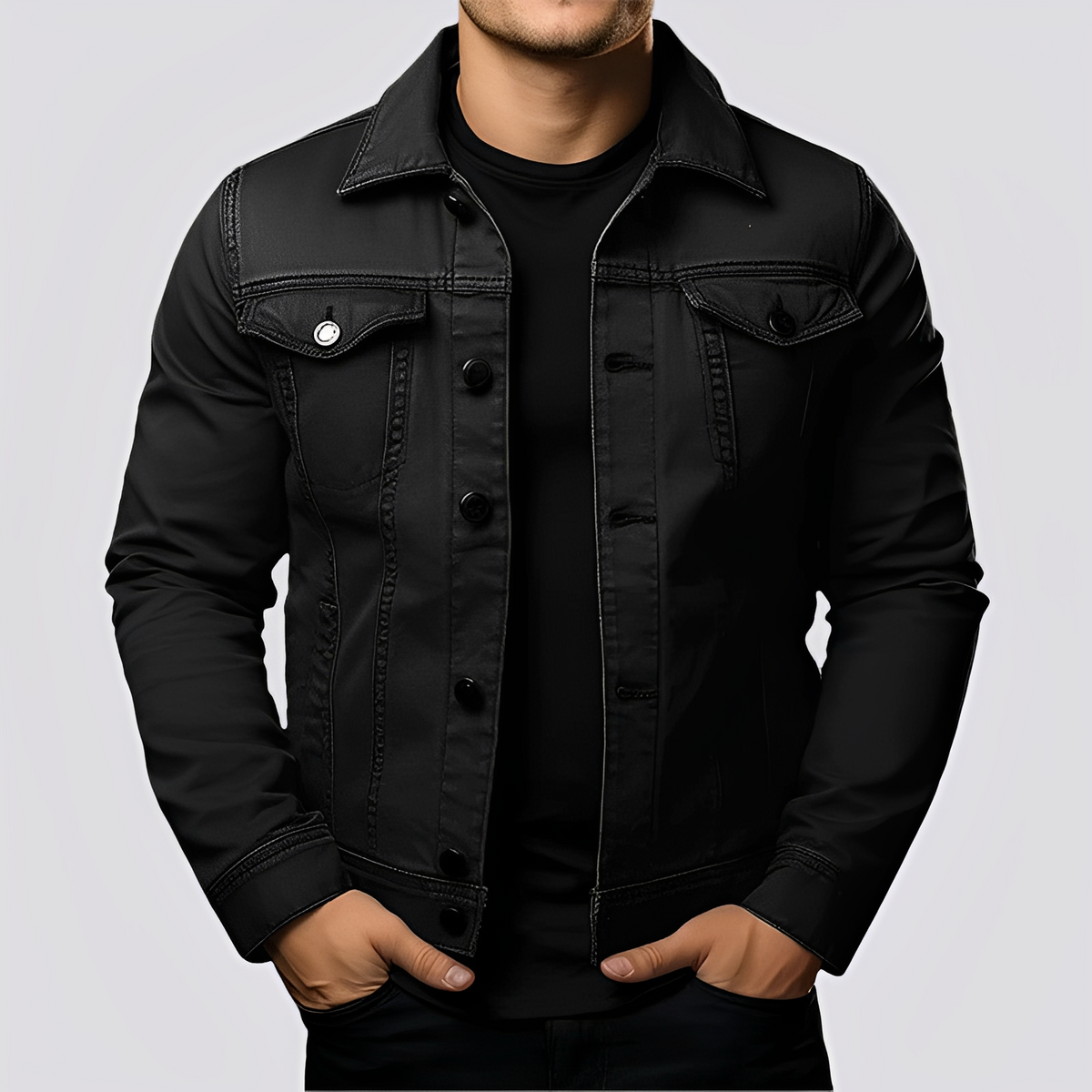Maxwell - Chaqueta clásica para hombres de material resistente
