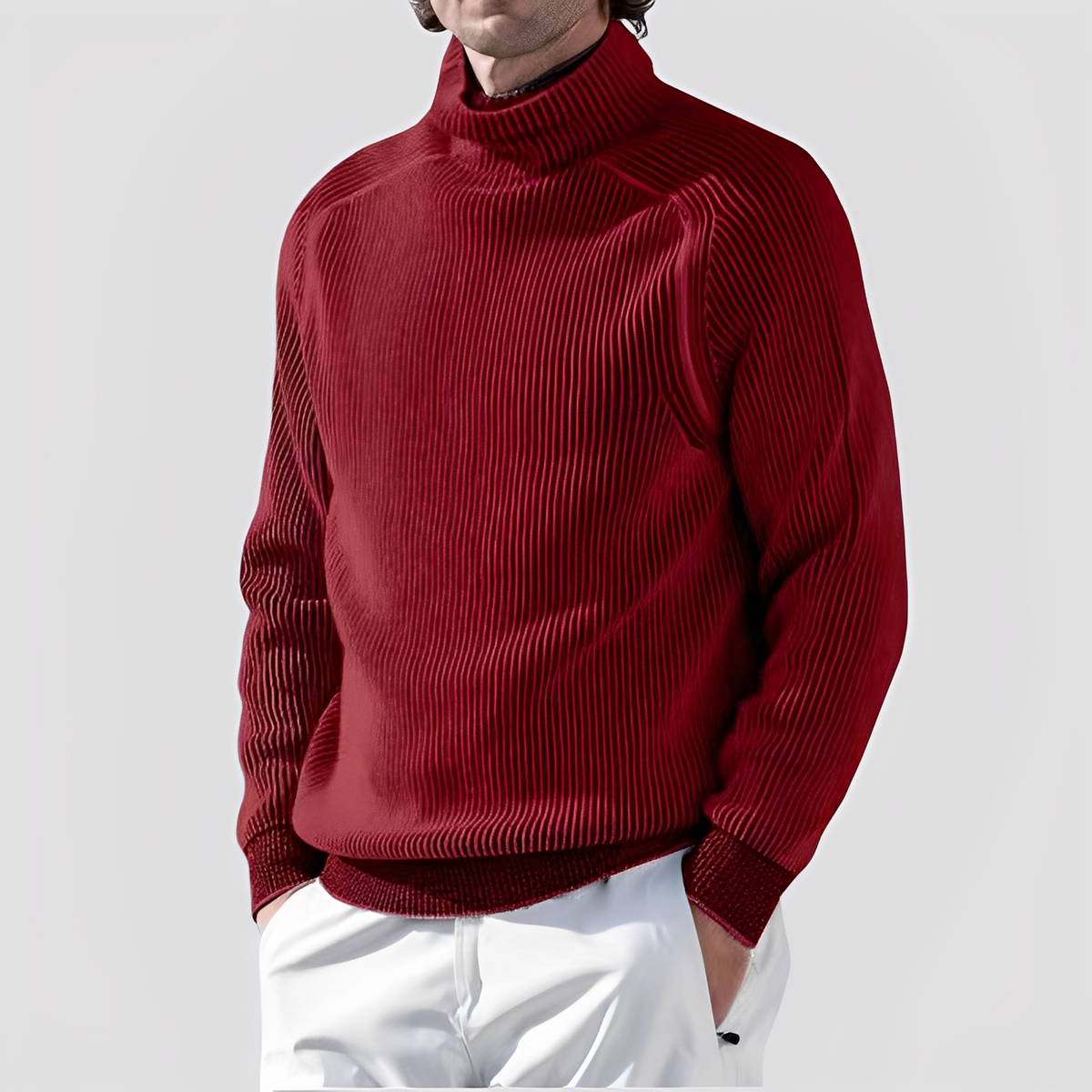 Chadwick - Suéter de cuello alto cómodo