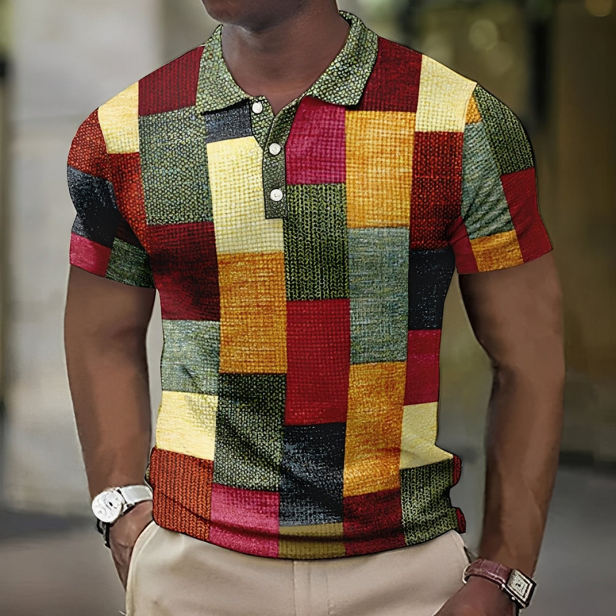 Jimmy - Camisa de Cuadros con Estampado Elegante