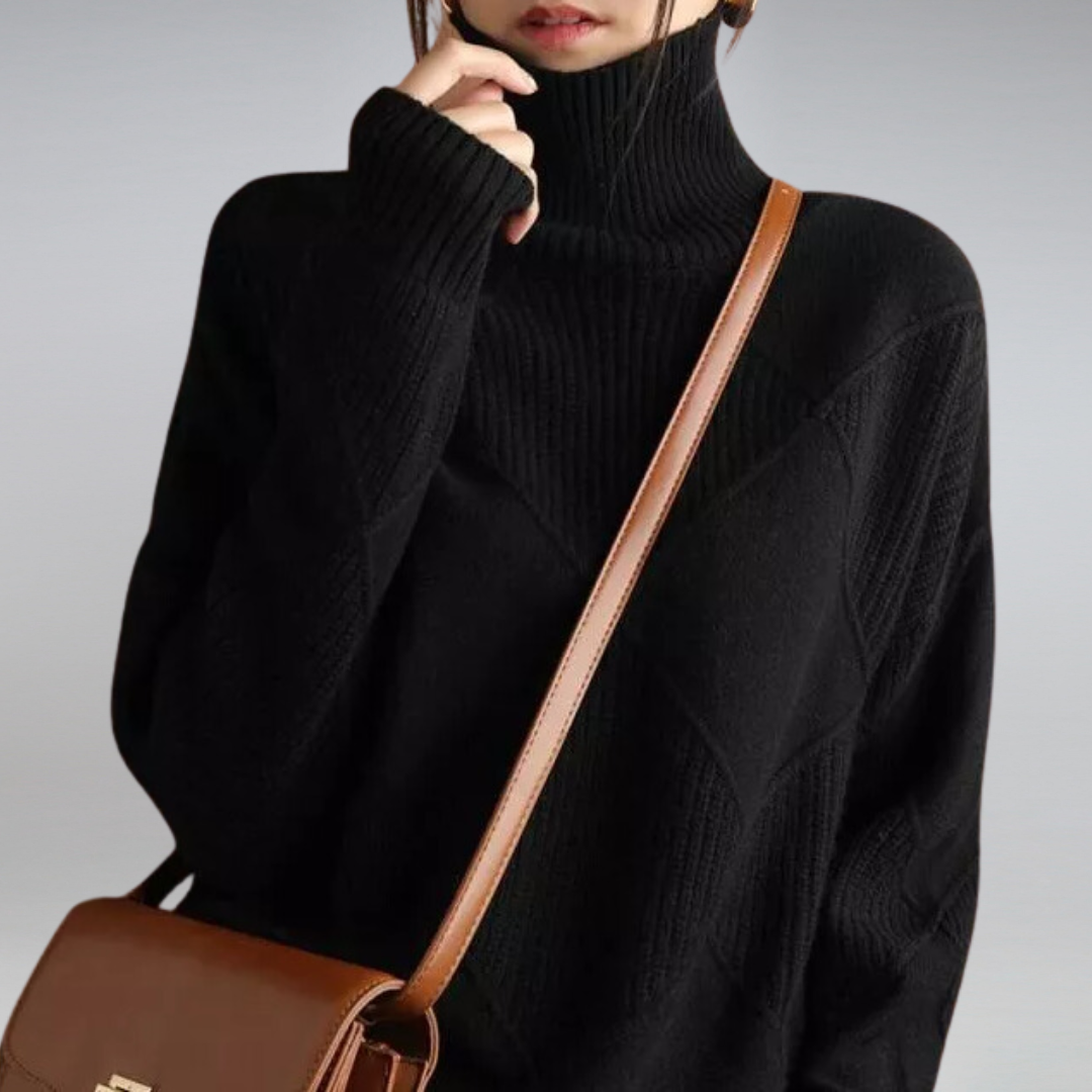 Camille - Suéter elegante de cuello alto
