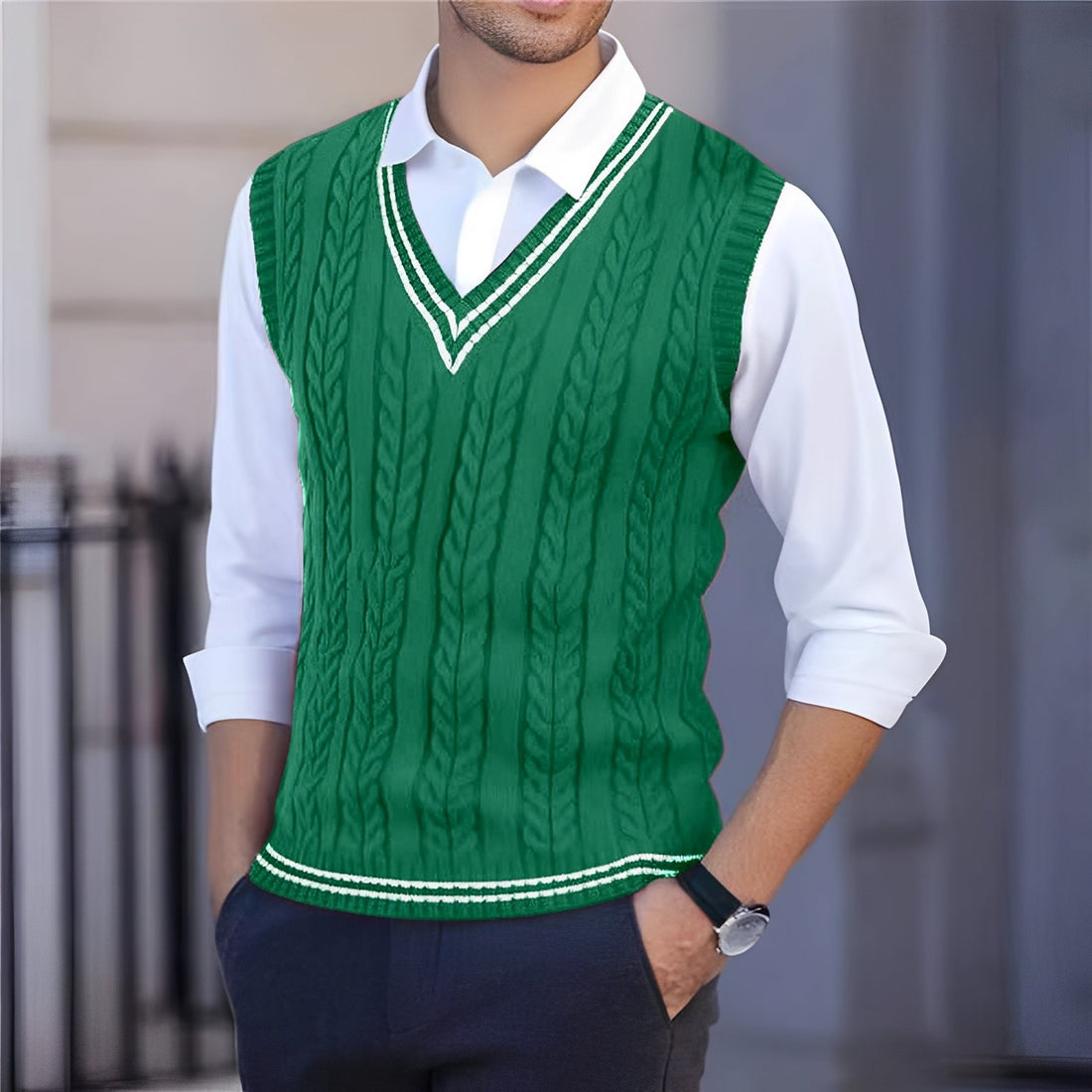 Bobbie - Chaleco con Cuello en V Estiloso