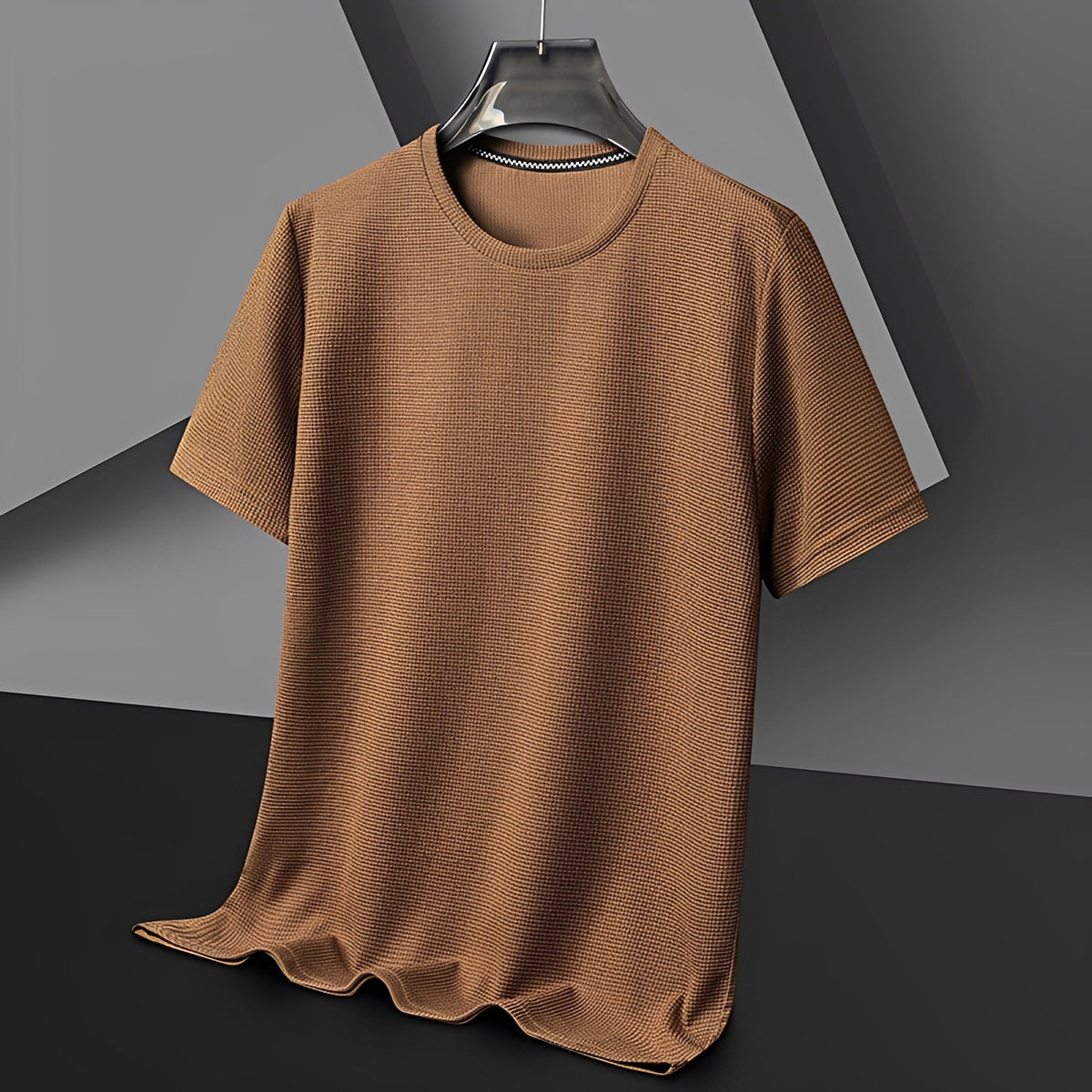 Jed - Camiseta de Waffle Casual