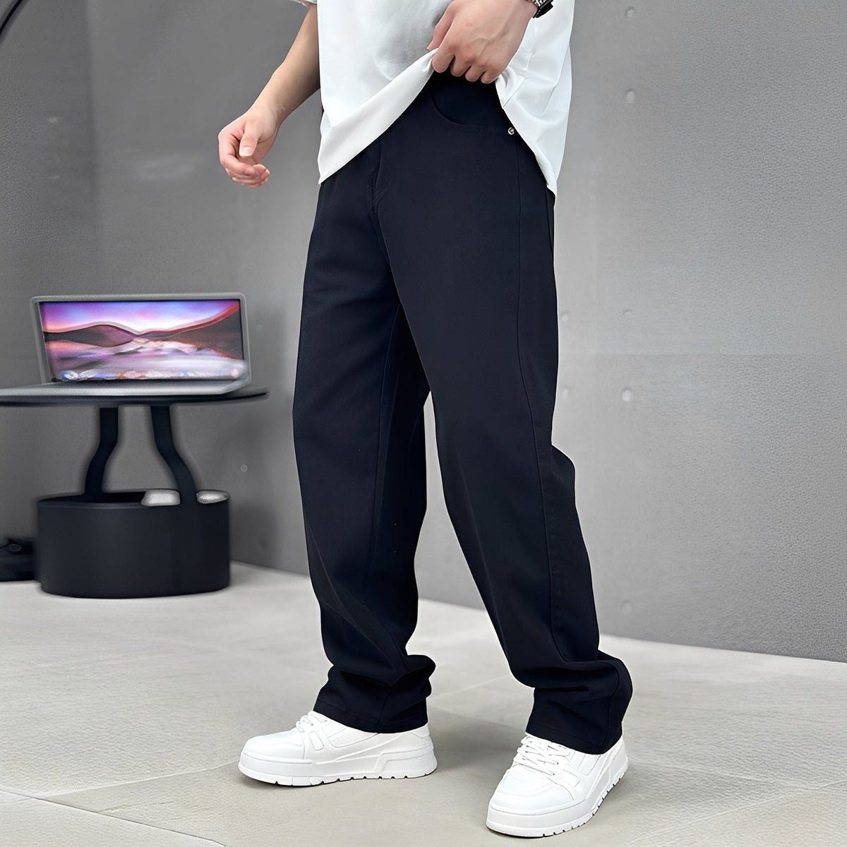 Wendell - Pantalones modernos de pierna ancha