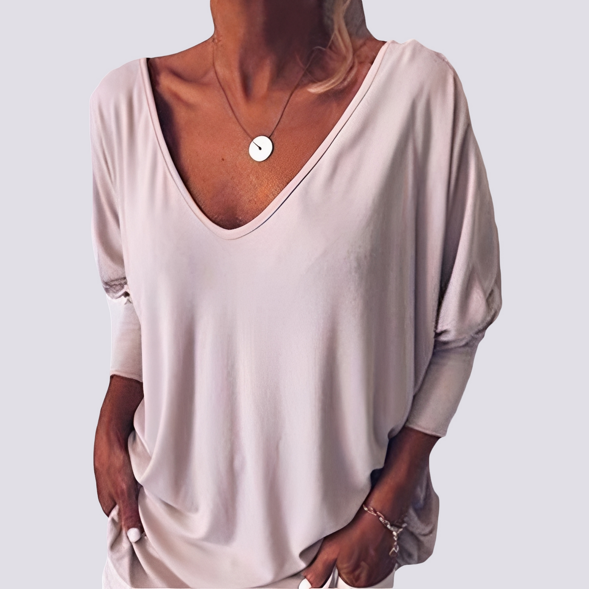 Bernice - Top Elegante con Espalda Abotonada