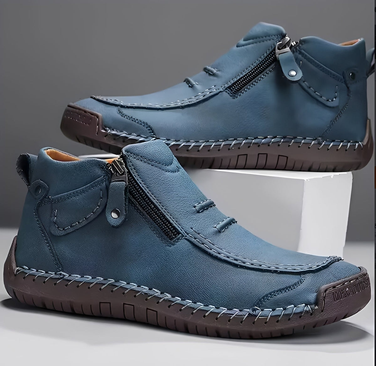 David - Botas con Cremallera con Estilo