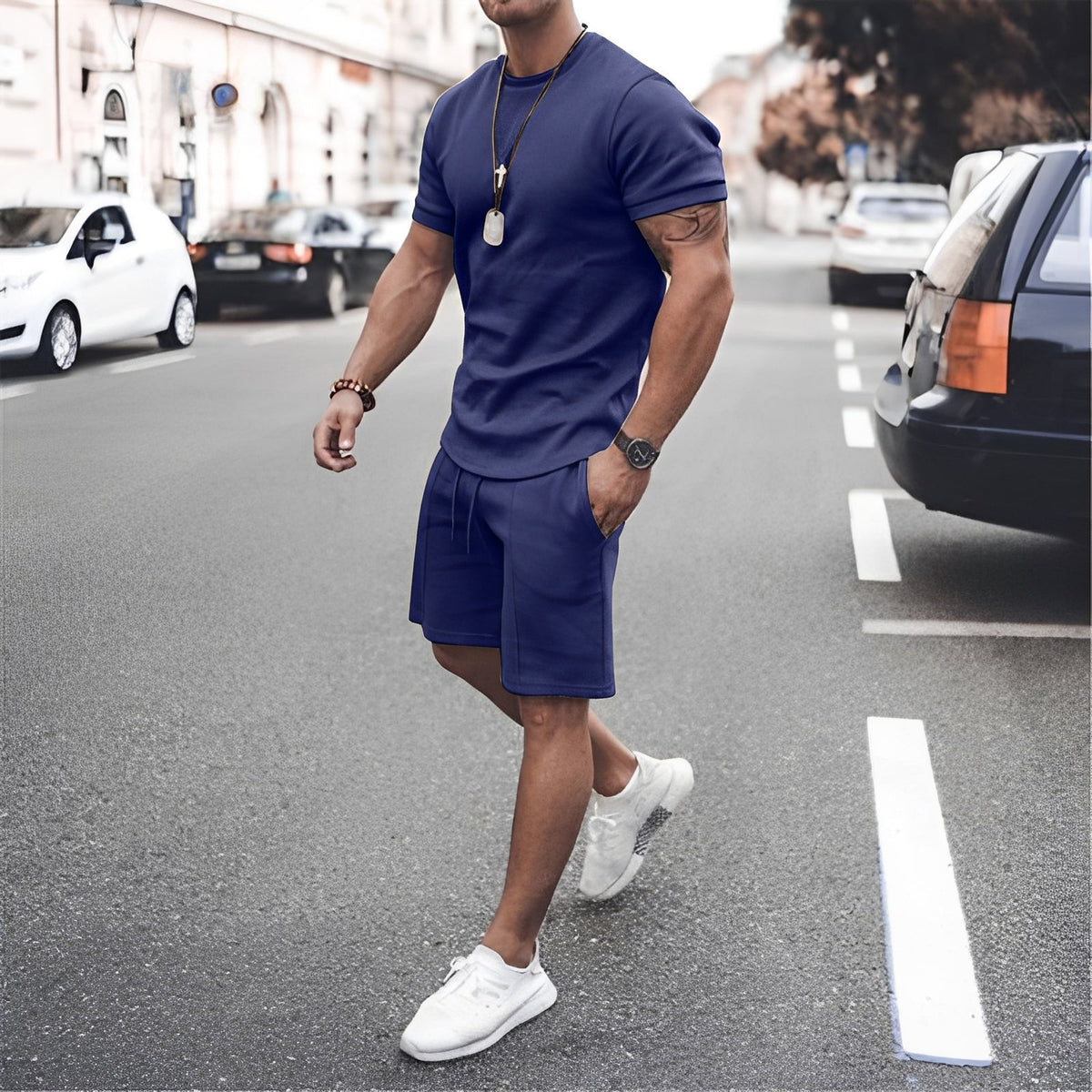 Stevie - Conjunto de Dos Piezas Hombre - para Ropa de Ocio Casual