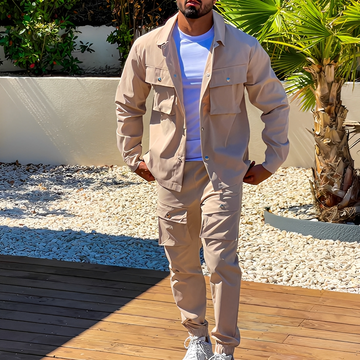 Arjay - Conjunto cargo dos piezas tendencia para hombre