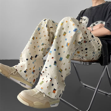 Tyrone - Pantalones de Corte Recto Elegantes
