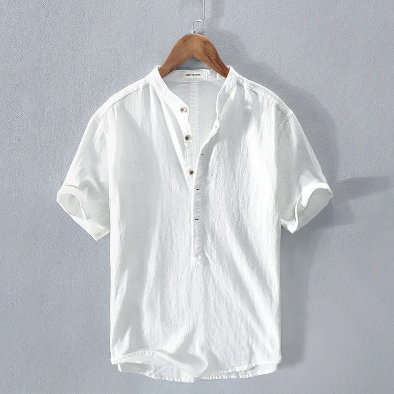 Asher - camisa de manga corta con botones