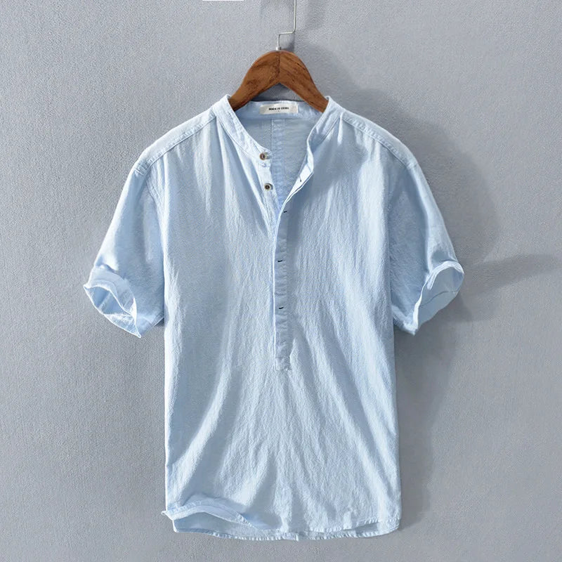 Asher - camisa de manga corta con botones