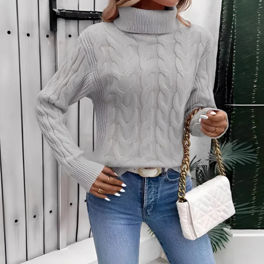 Amélie - Jersey de cuello alto cómodo