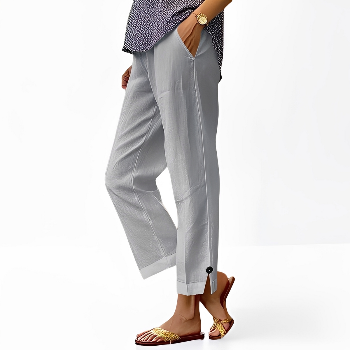 Kassia - Pantalones de estilo relajado