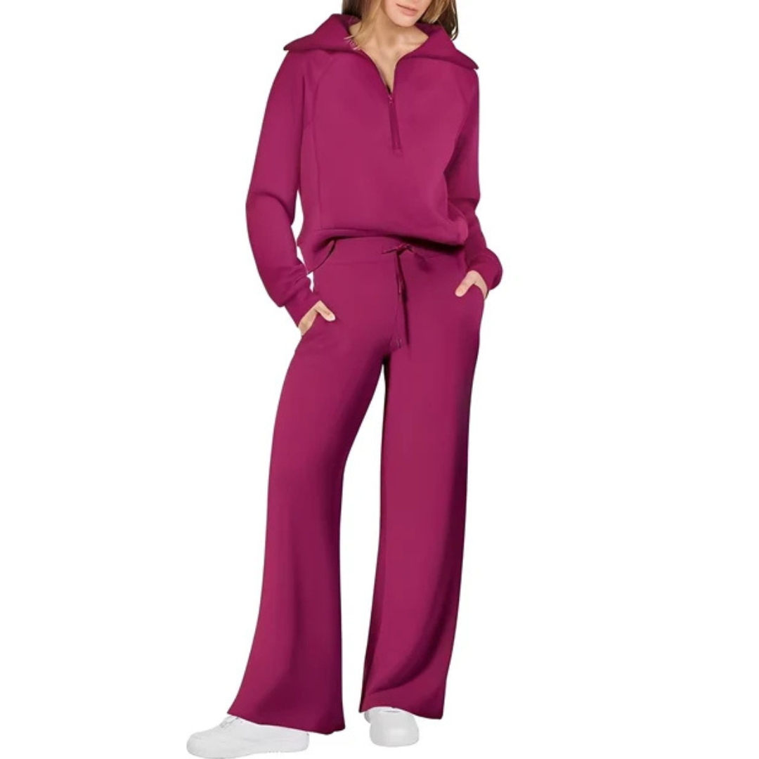 Cécile - Conjunto de pantalones cómodo
