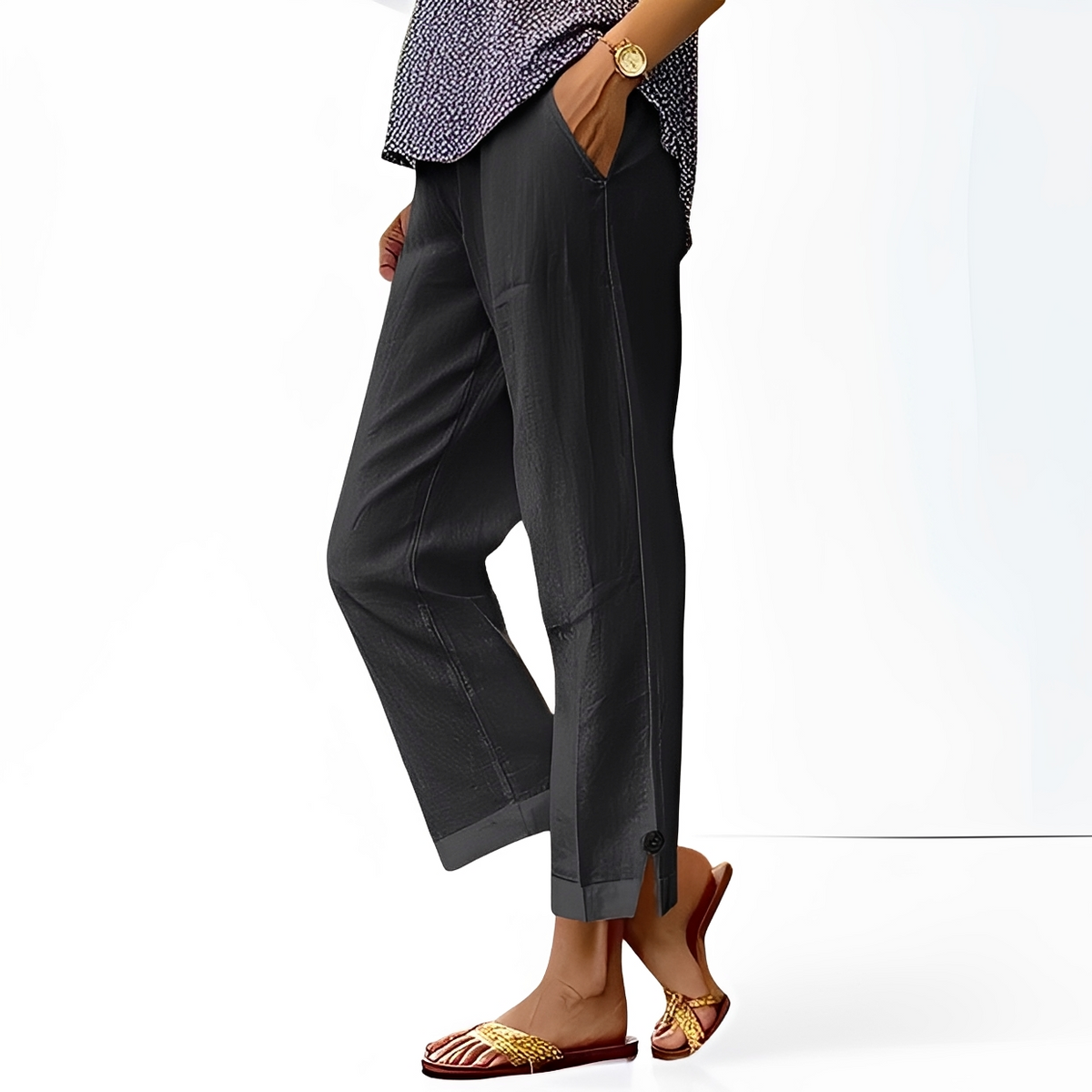 Kassia - Pantalones de estilo relajado