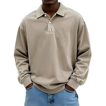 Clayton - Polo de manga larga con estilo contemporáneo