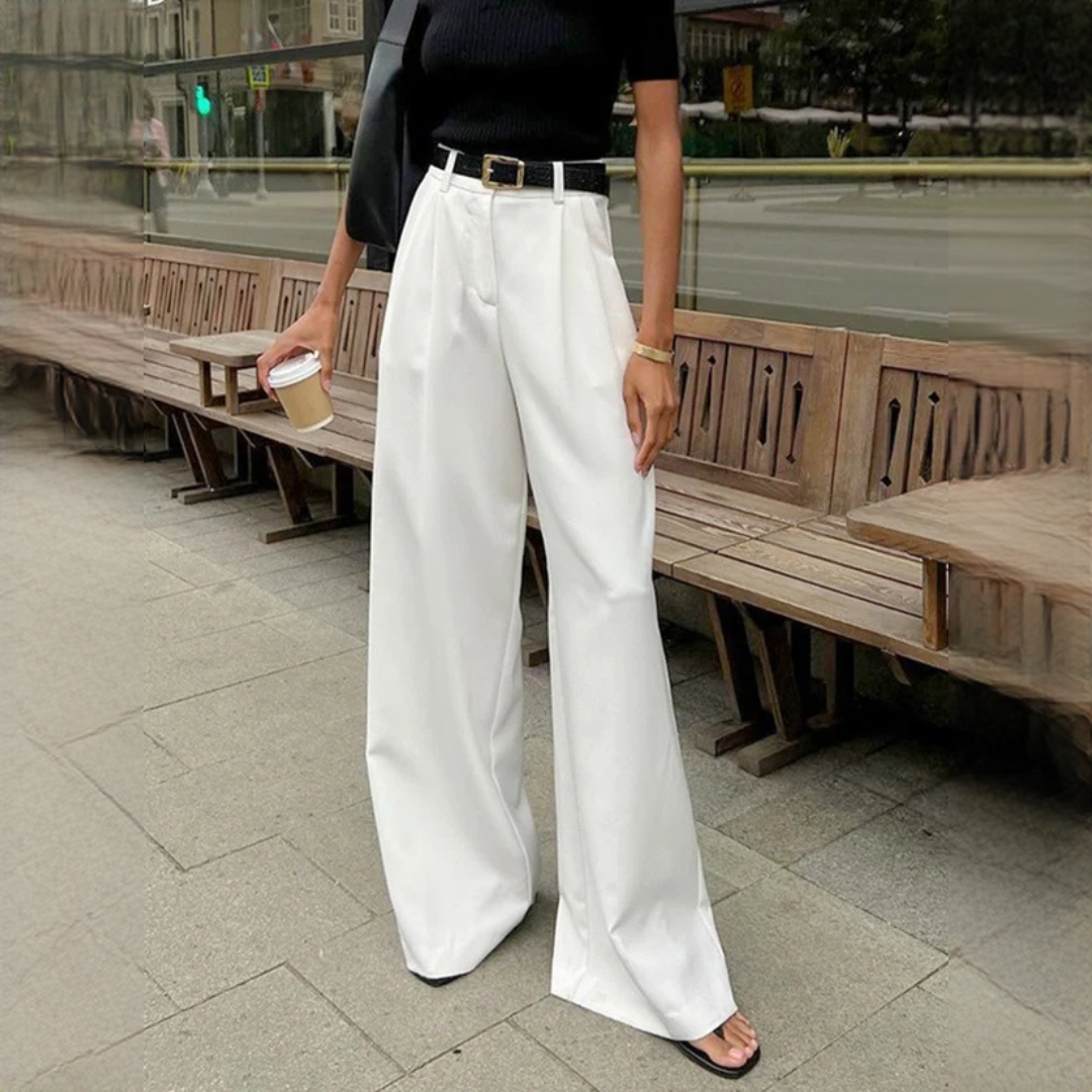 Marlene - Pantalones sofisticados de pierna ancha