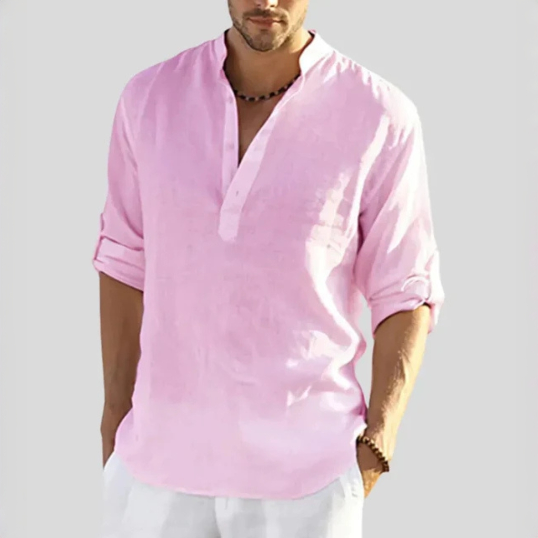 John - Camiseta casual con cuello en V