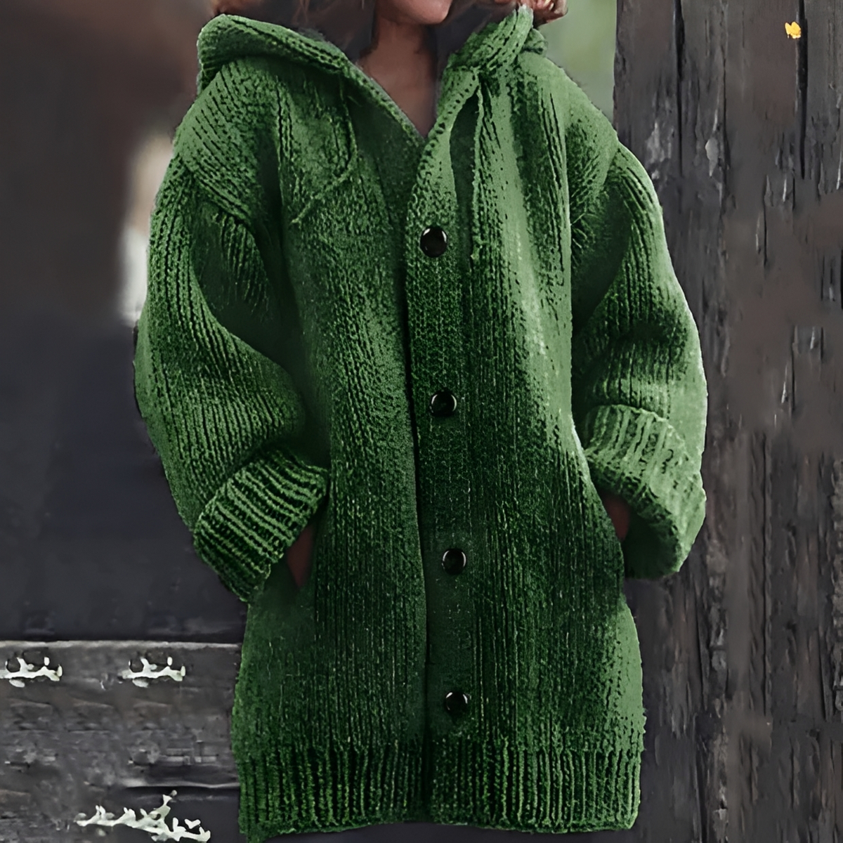 Renzel - Chaqueta acogedora y elegante