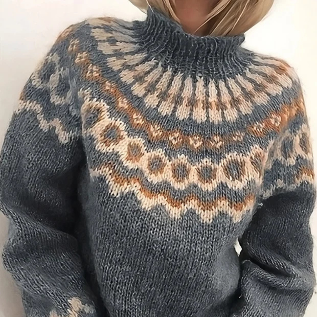 Oona - Jersey de cuello alto sofisticado y acogedor