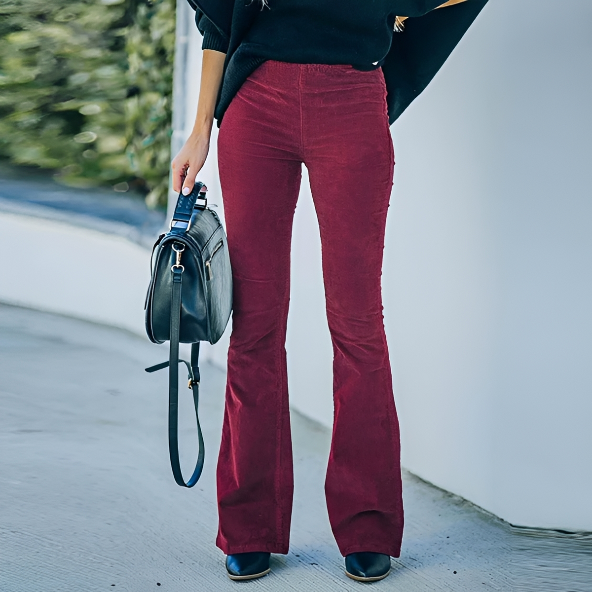 Walker - Pantalones con estilo de pierna ancha
