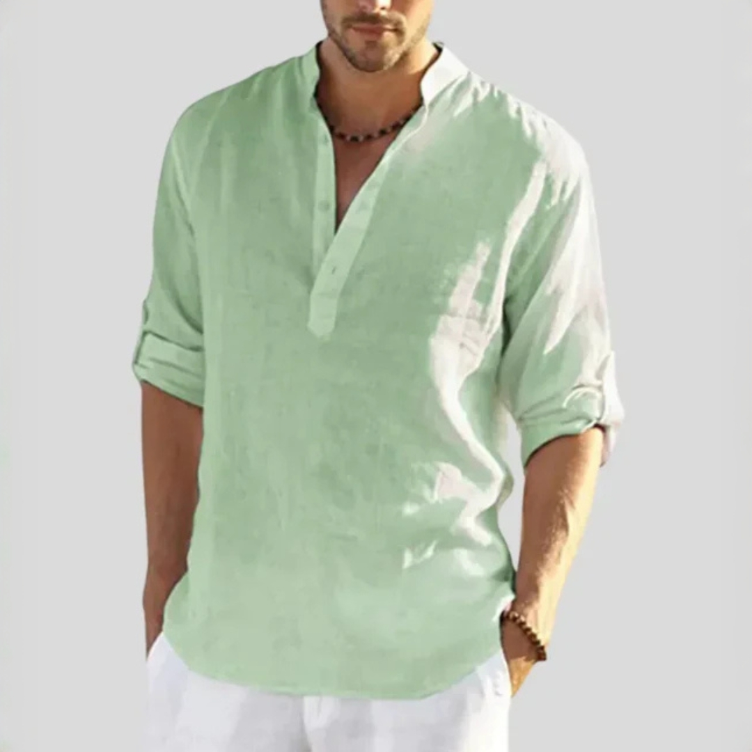 John - Camiseta casual con cuello en V