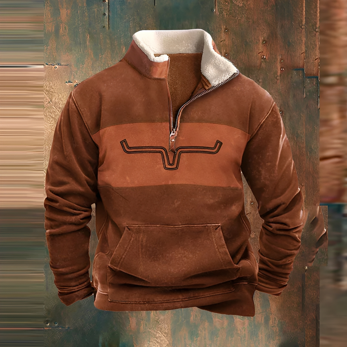 Celio - Chaqueta sofisticada con media cremallera