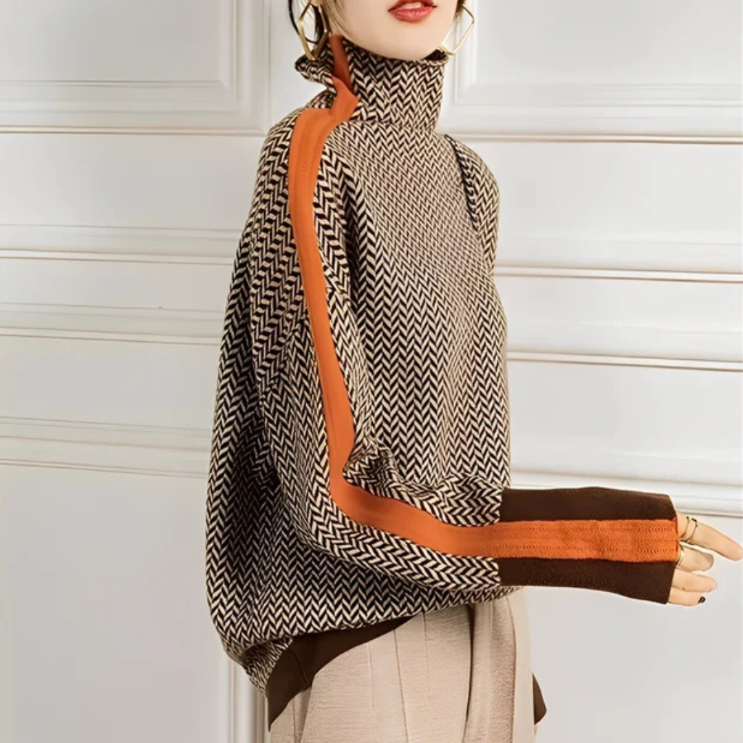 Anita - Suéter de cuello alto elegante y chic
