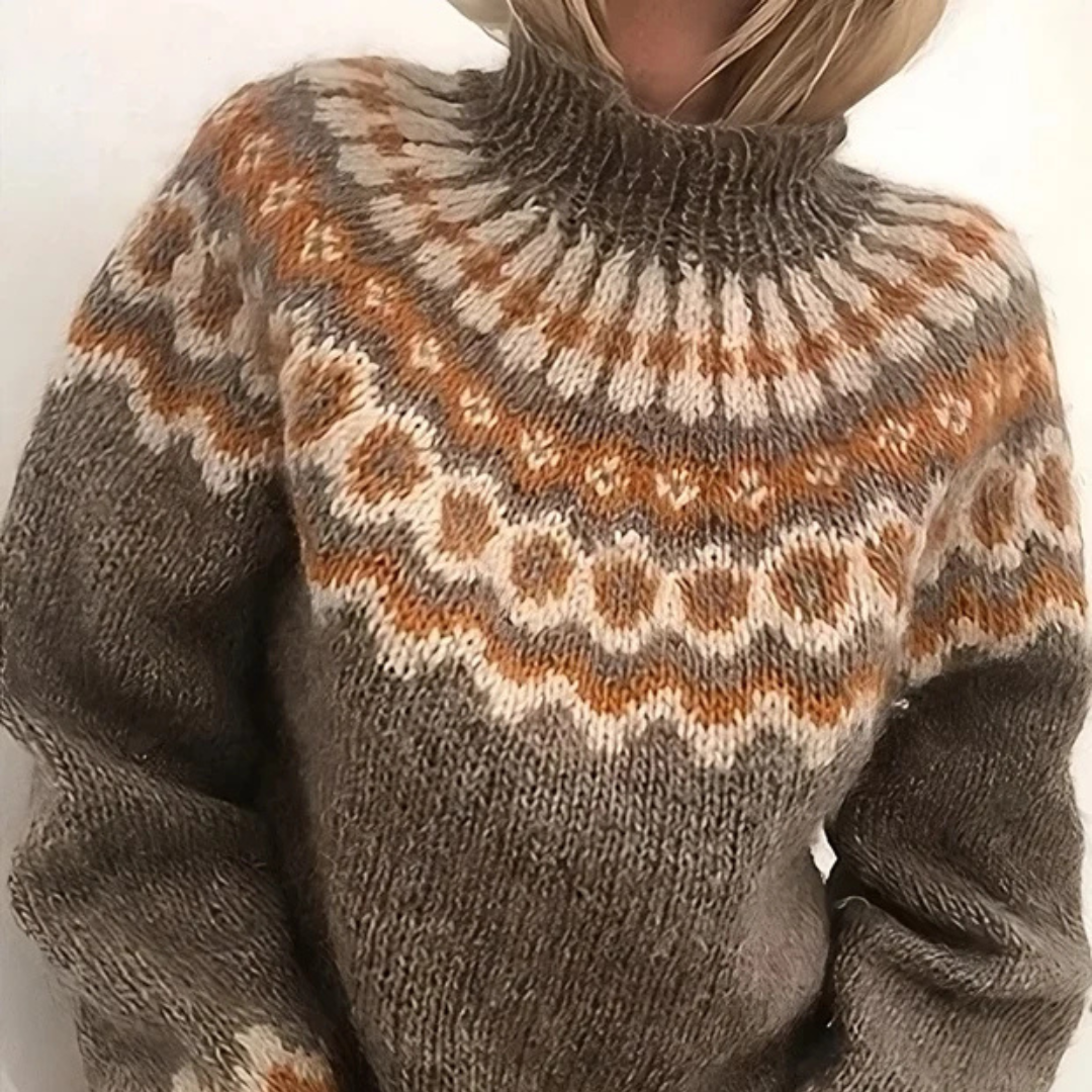 Oona - Jersey de cuello alto sofisticado y acogedor