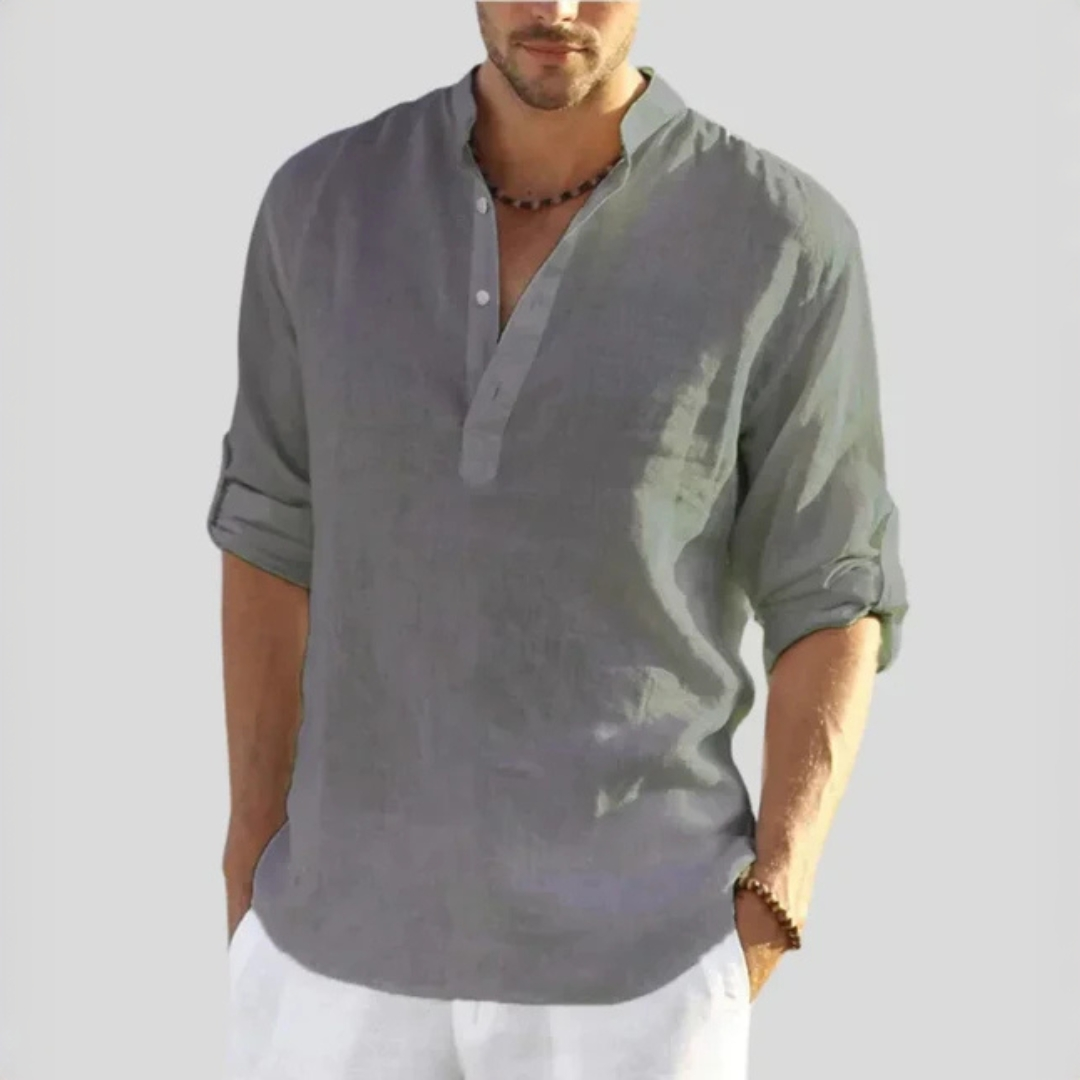 John - Camiseta casual con cuello en V