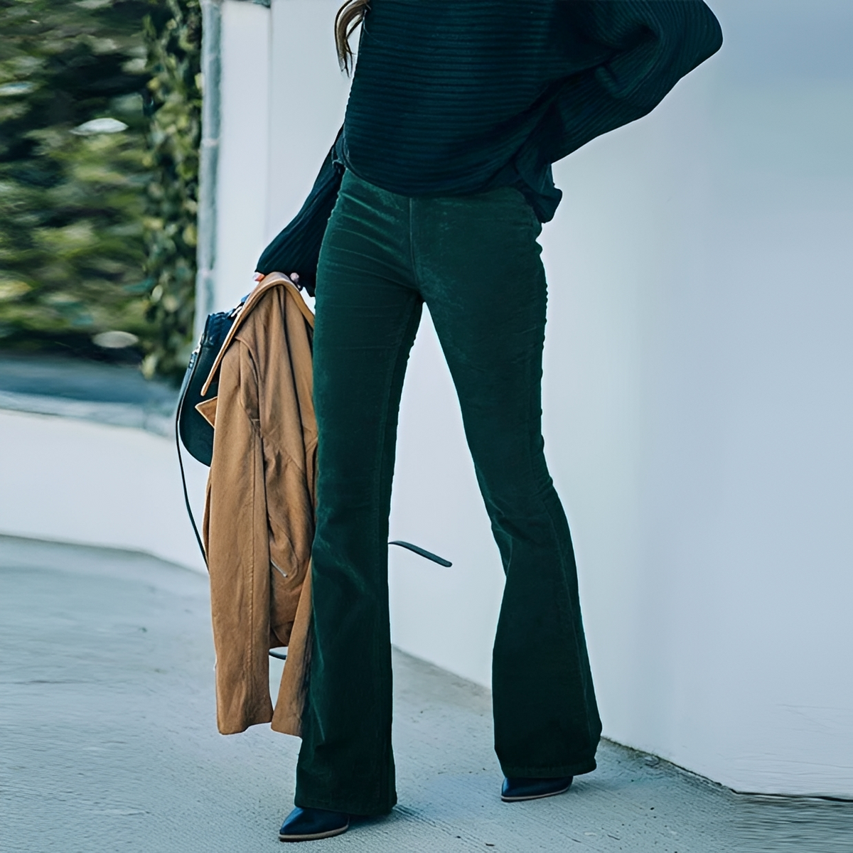 Walker - Pantalones con estilo de pierna ancha