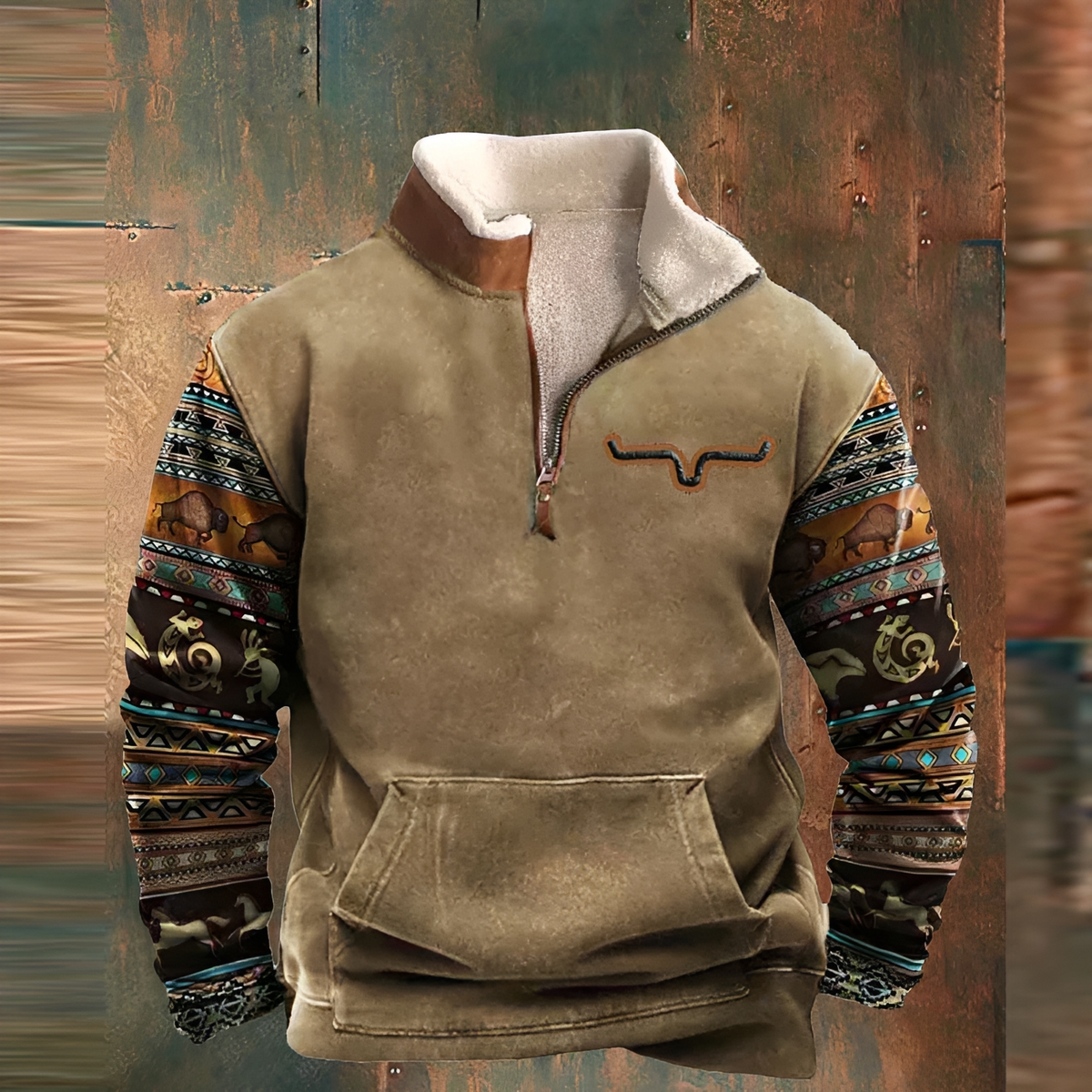 Celio - Chaqueta sofisticada con media cremallera
