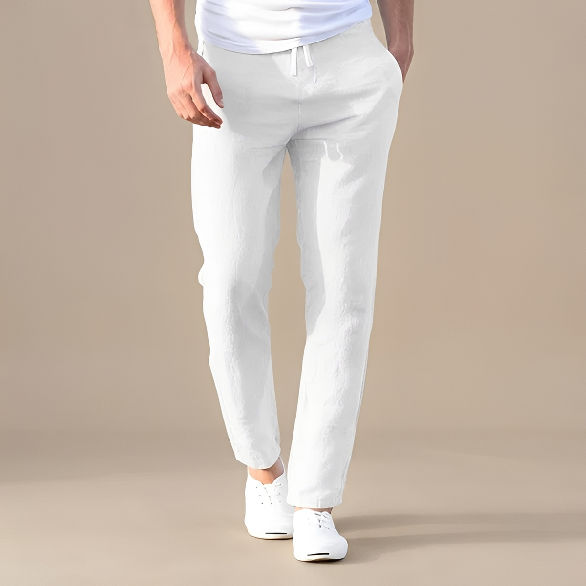 Immanuel - Pantalones con cordón, confortables