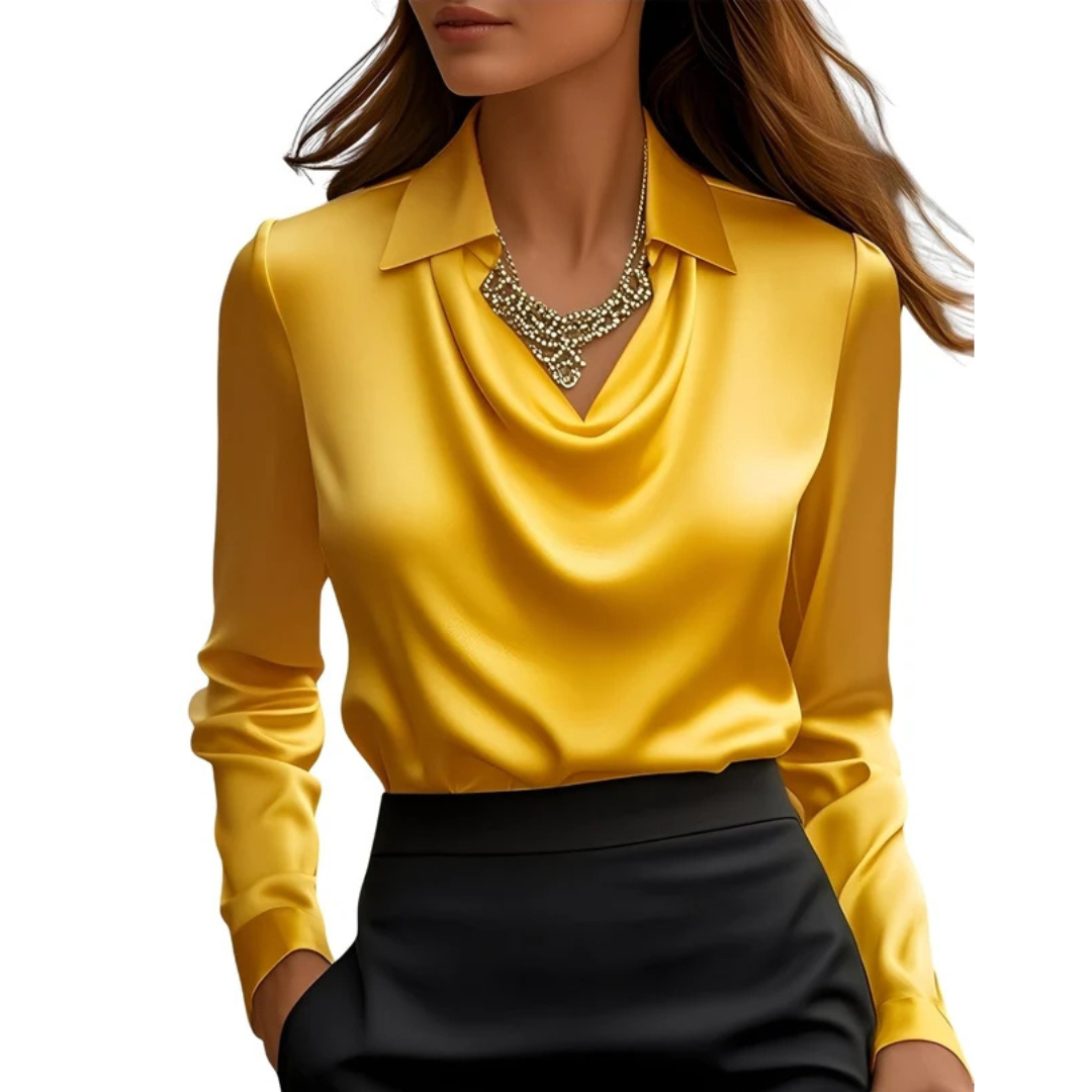 Dionne - Blusa de manga larga cómoda
