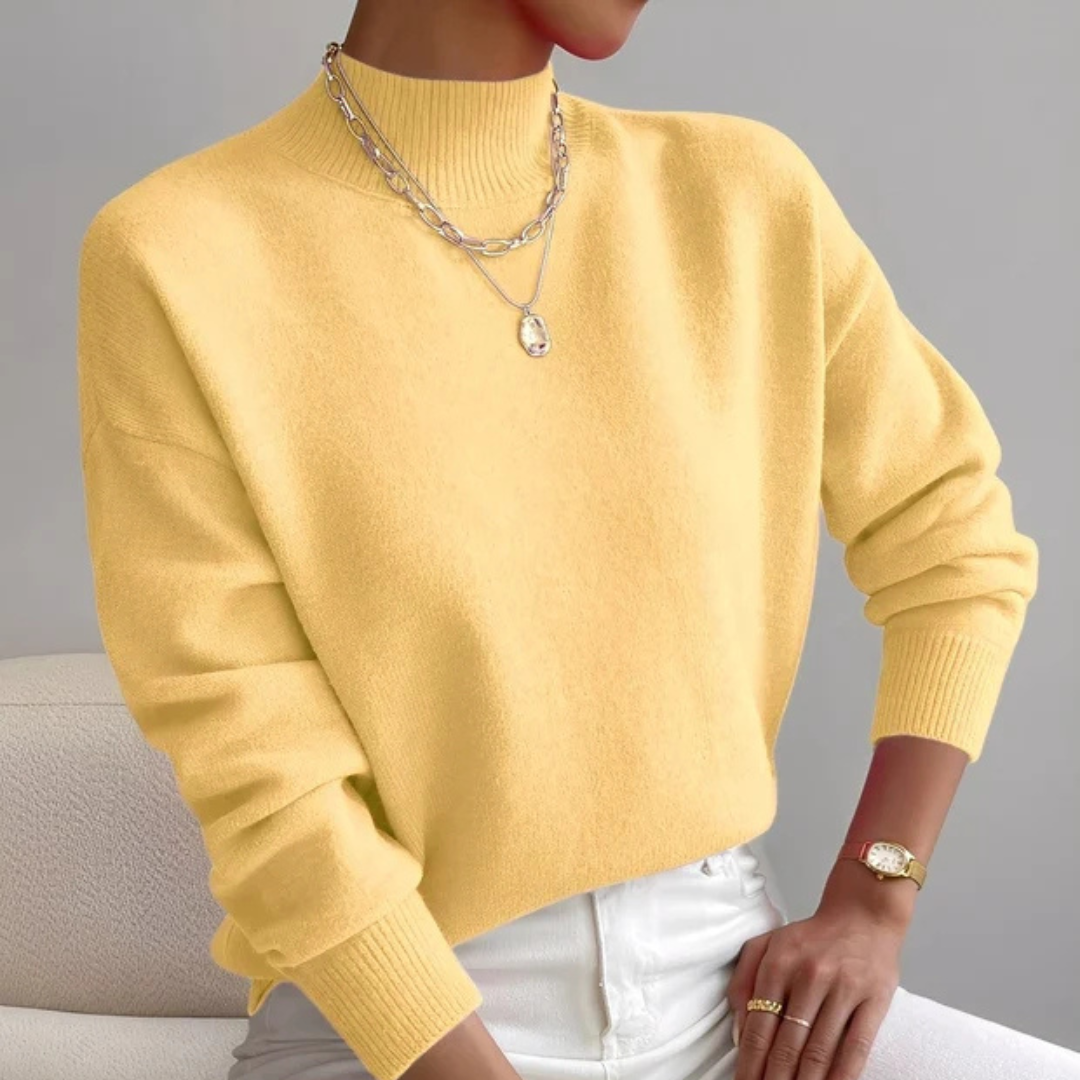 Roxana - Jersey cálido con cuello alto