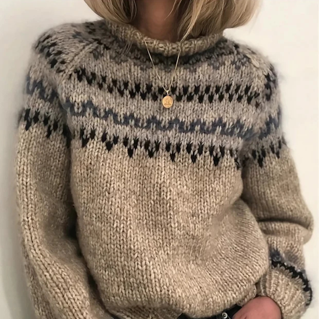 Oona - Jersey de cuello alto sofisticado y acogedor