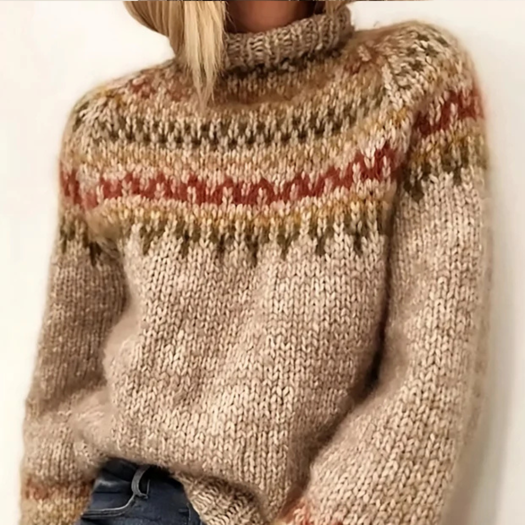 Oona - Jersey de cuello alto sofisticado y acogedor
