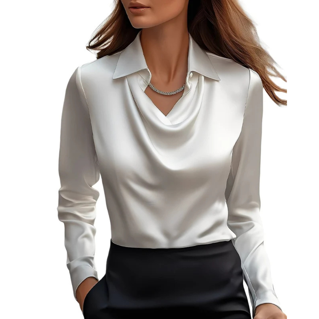 Dionne - Blusa de manga larga cómoda
