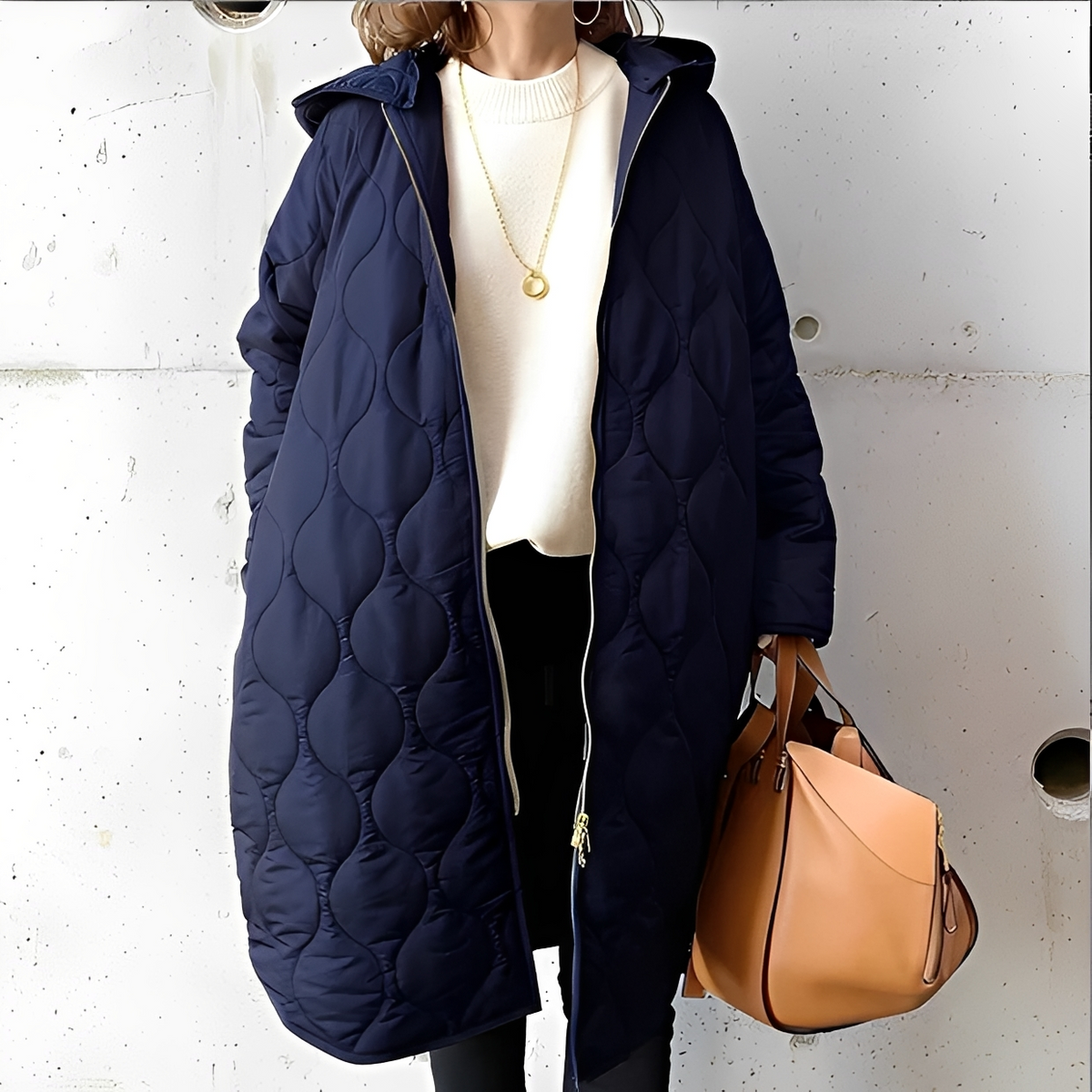 Krystine - Chaqueta cómoda con capucha