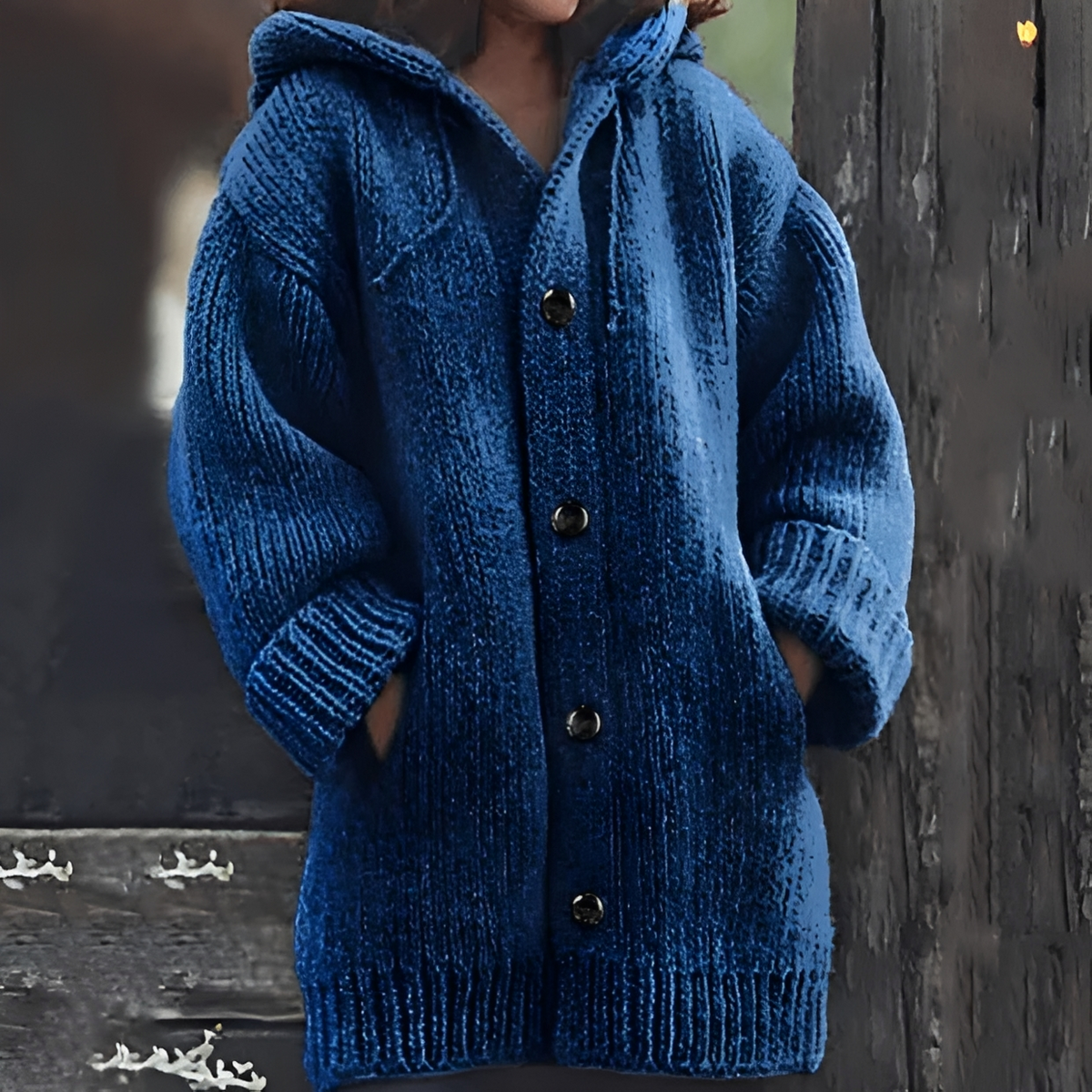 Renzel - Chaqueta acogedora y elegante