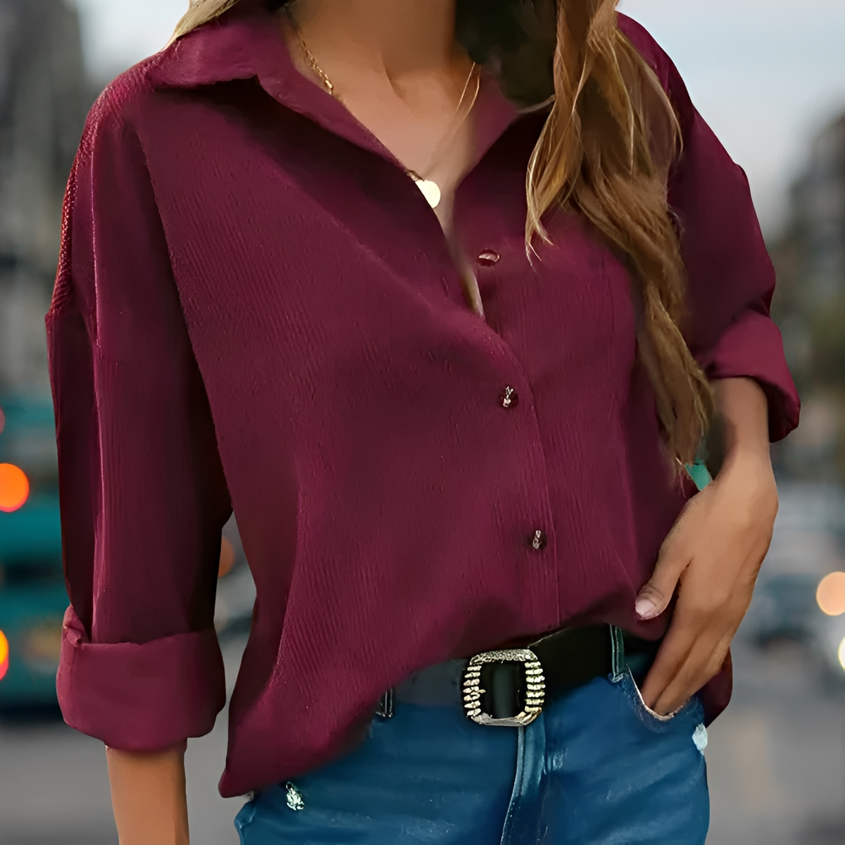 Wendela - Blusa elegante de corte suelto