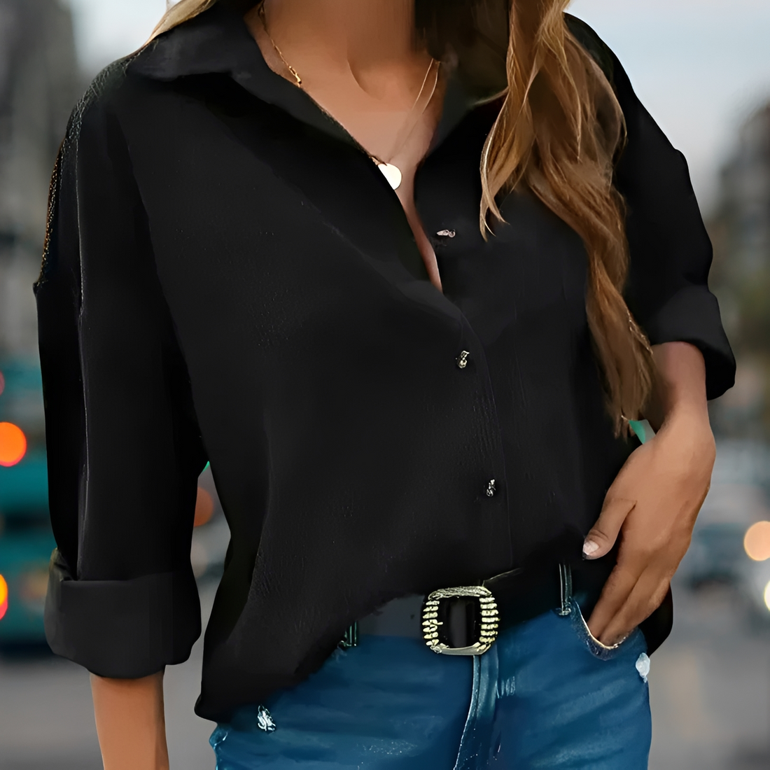 Wendela - Blusa elegante de corte suelto