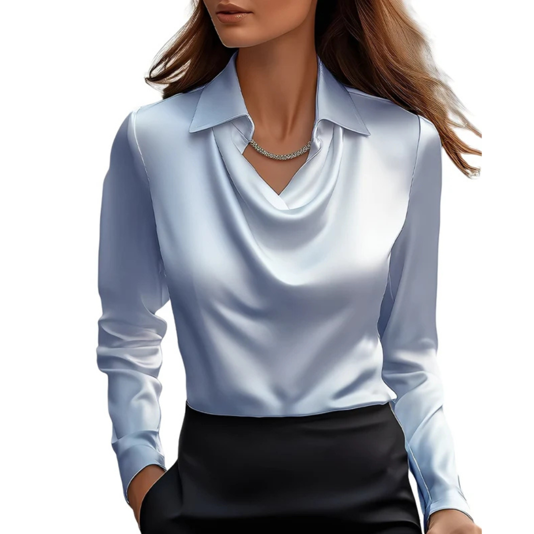Dionne - Blusa de manga larga cómoda