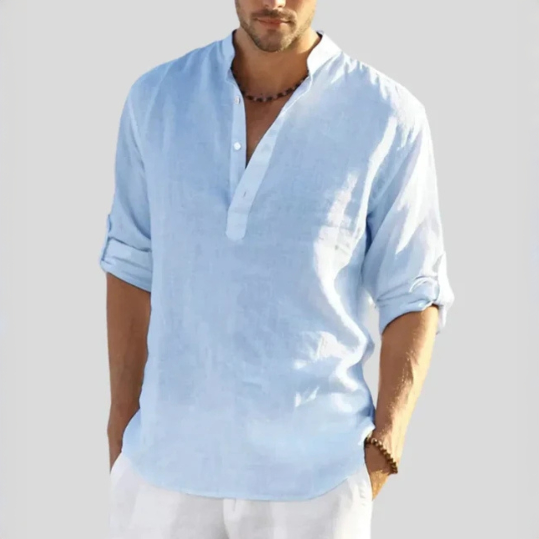 John - Camiseta casual con cuello en V