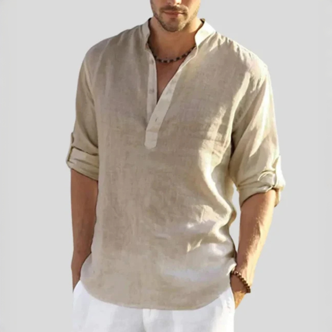John - Camiseta casual con cuello en V