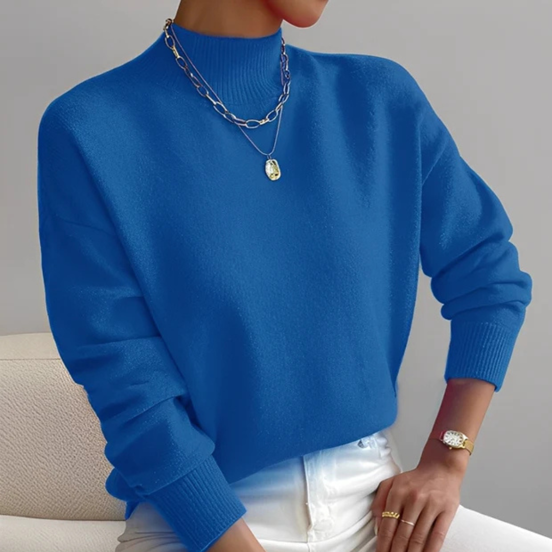 Roxana - Jersey cálido con cuello alto