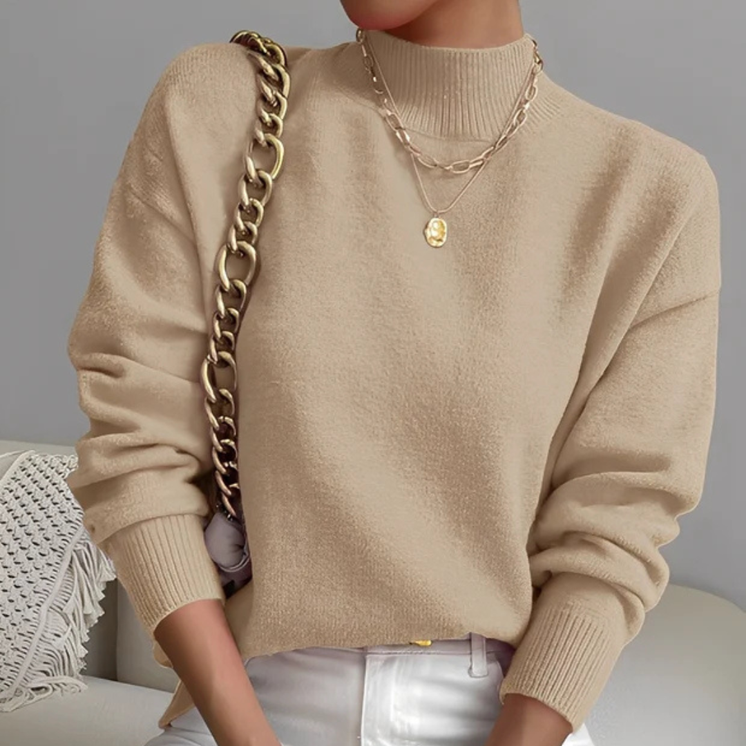 Roxana - Jersey cálido con cuello alto
