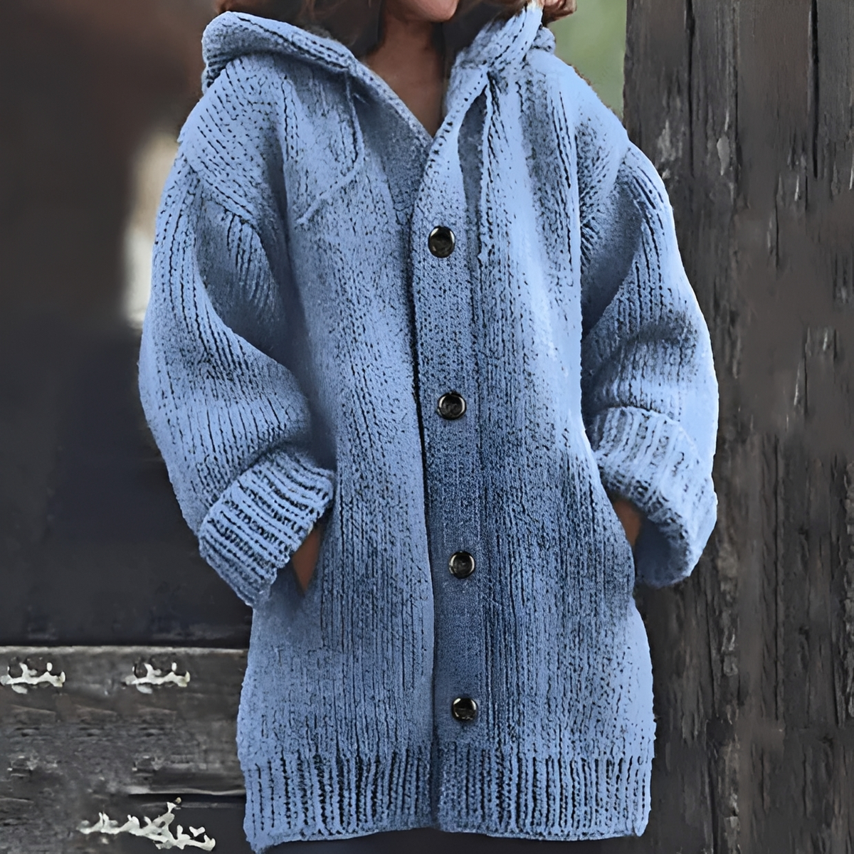 Renzel - Chaqueta acogedora y elegante