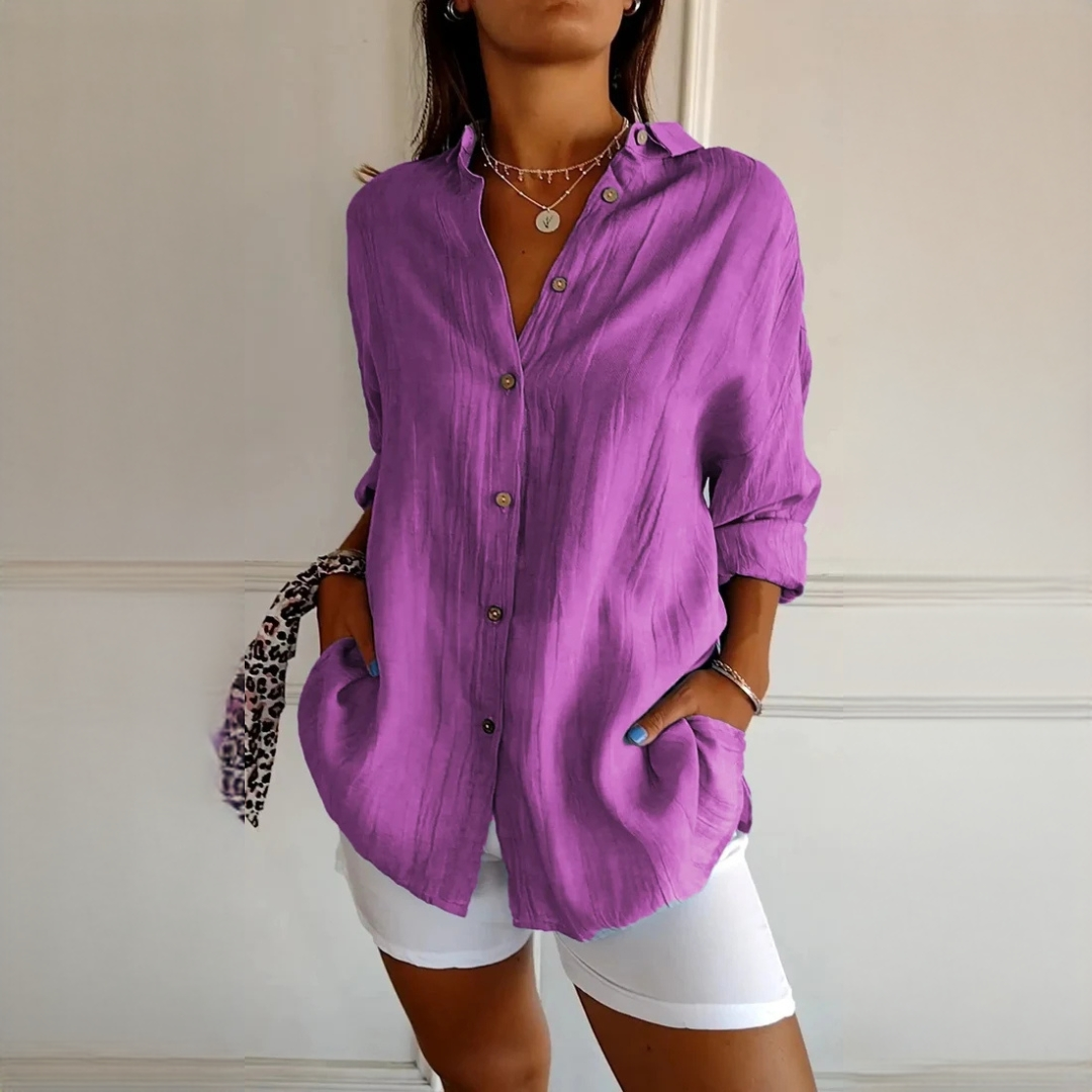 Xaelle - Blusa sofisticada con botones