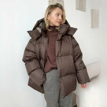 Marzia - Chaqueta amplia, elegante y abrigada
